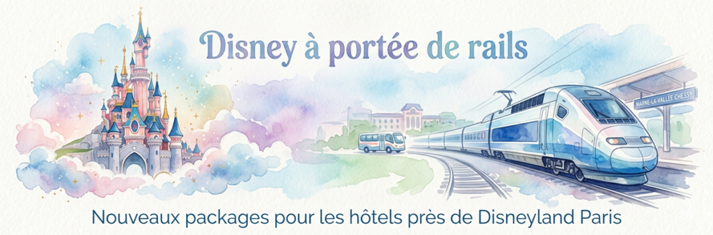 offre train + hôtel + navette gratuite Disneyland Paris