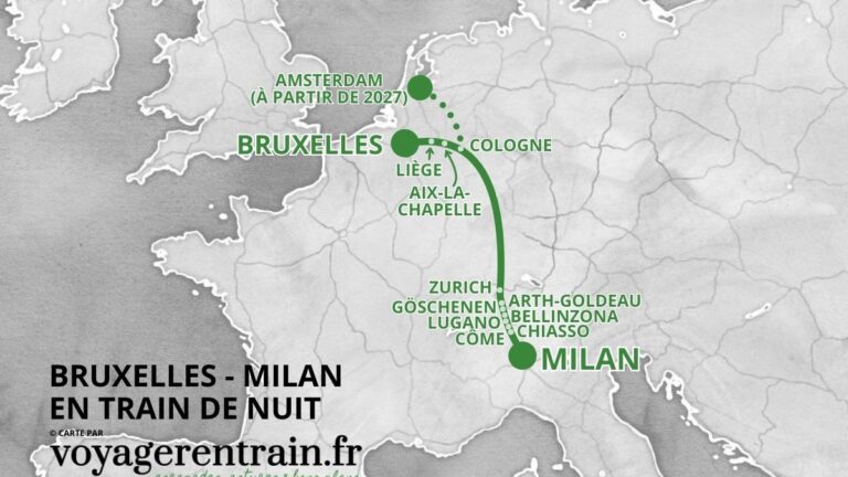 [NOUVEAU] Une ligne de train de nuit vers la Suisse et l&rsquo;Italie