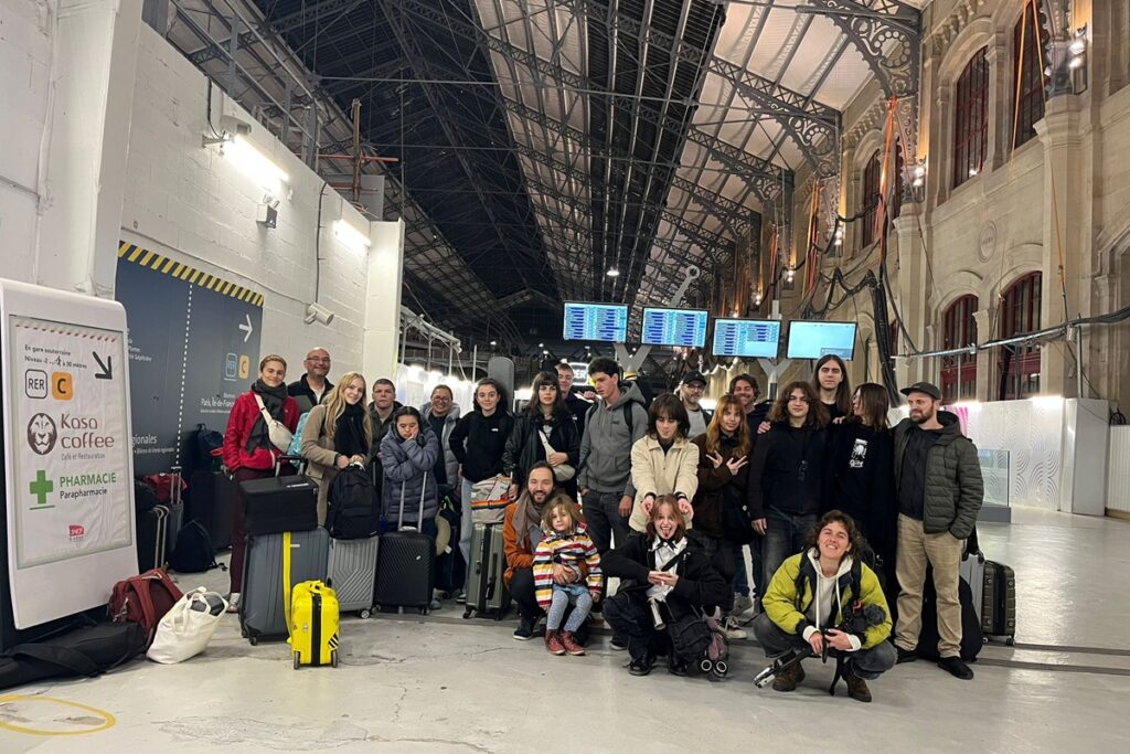 Témoignage - tour d'Europe en train et en musique - Action Inclusive - départ de Paris