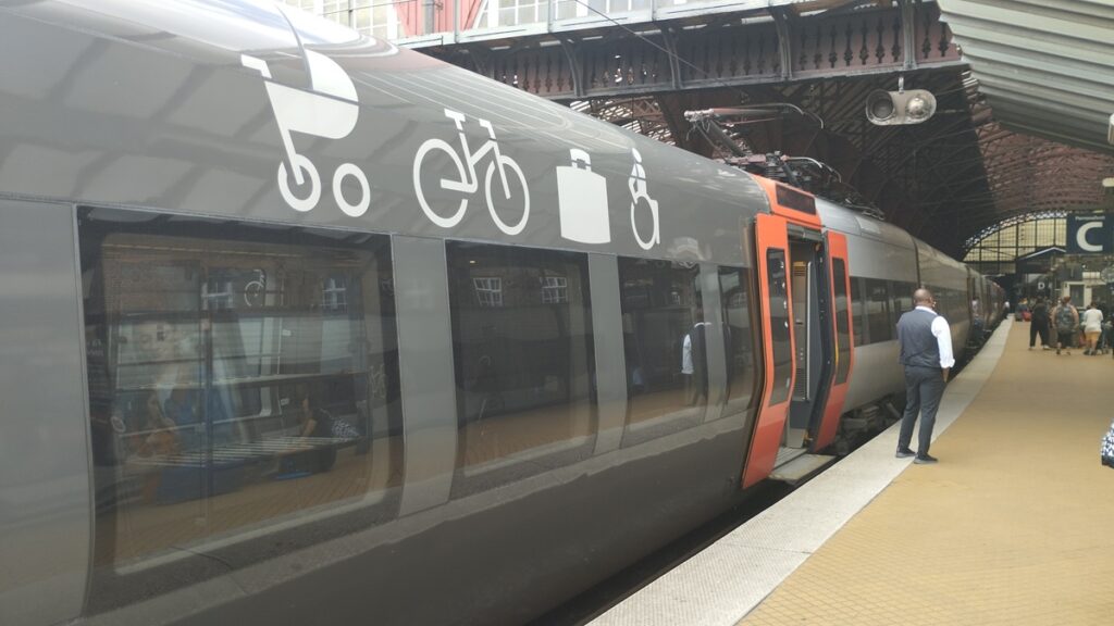 Un tour d'Europe à vélo et en train - train scandinavie