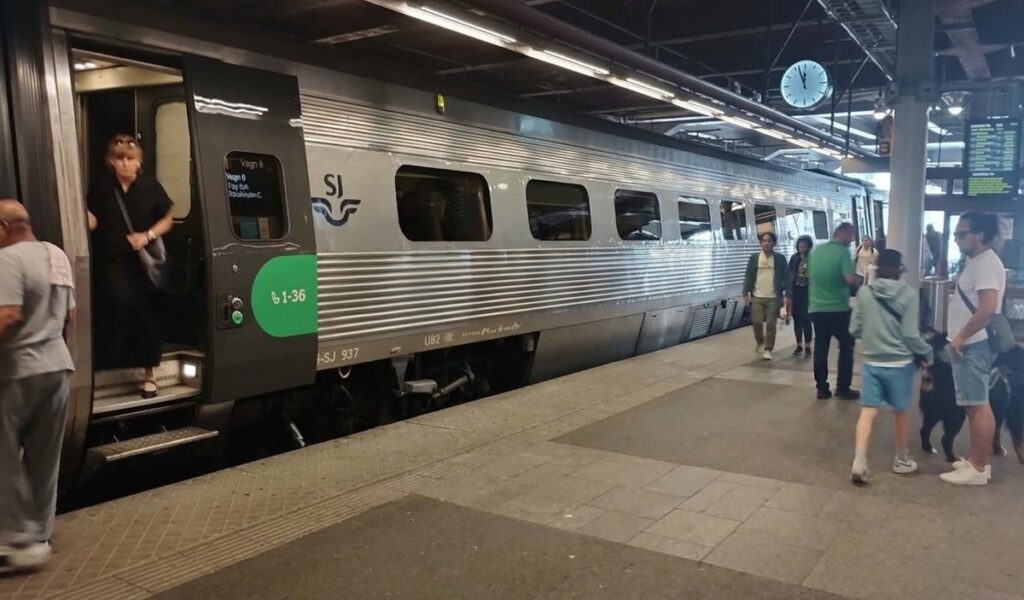 Un tour d'Europe à vélo et en train - train SJ