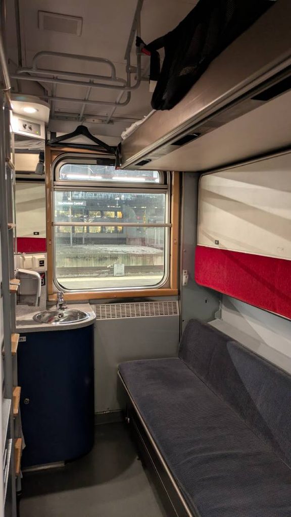 Couchettes à bord du train de nuit Arctic Circle Train, de Stockholm à Narvik - photo voyagerentrain.fr